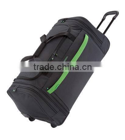 fasion nylon travel duffel bag with wheels