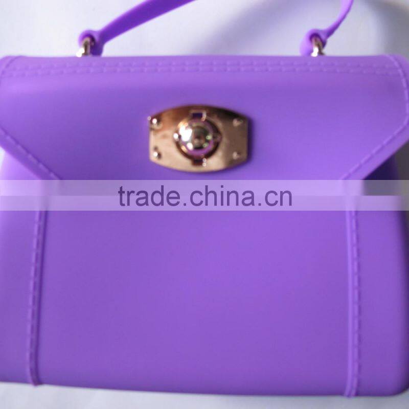 silicone mk fashion handbags silicone bags jelly colors for wholesale China