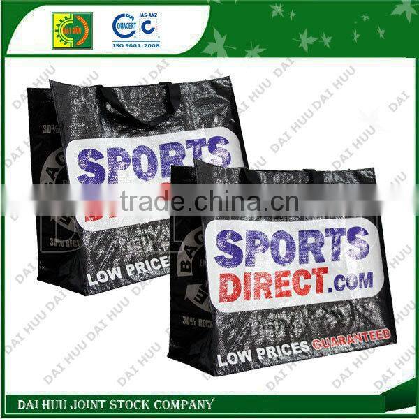 Supermarket colorful bag with BOPP woven