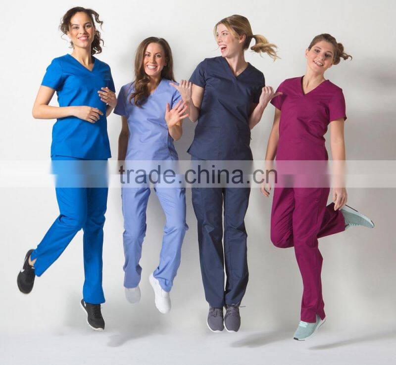 Custom hospital uniform clinical medical scrubs
