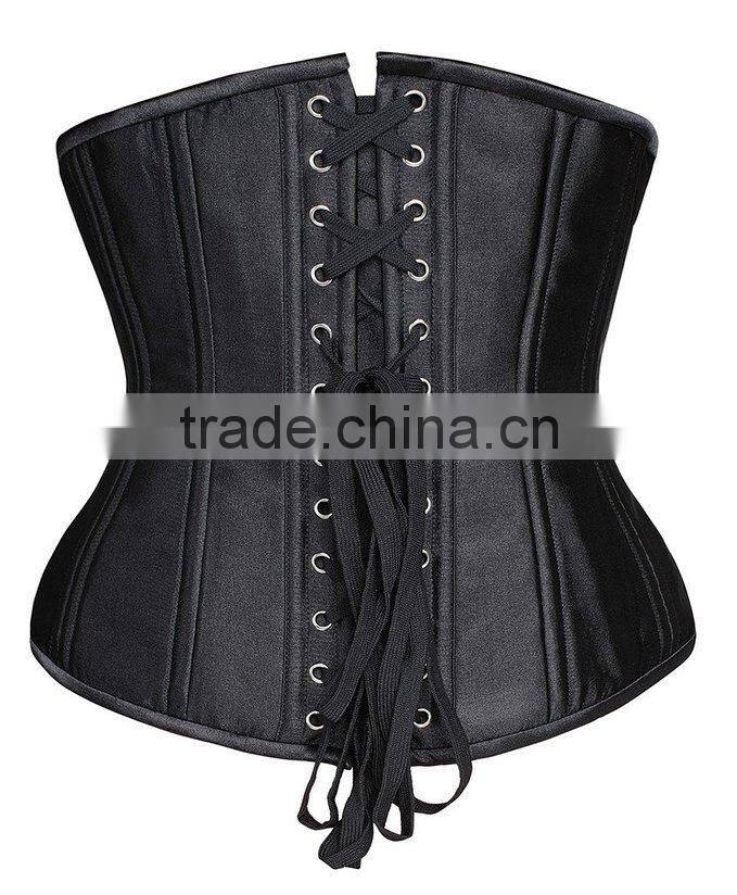 2016 NEW Arrival Perfect Effects 26 Bone Waist slimming Underbust Silk Surface Double Steel Bone Corset