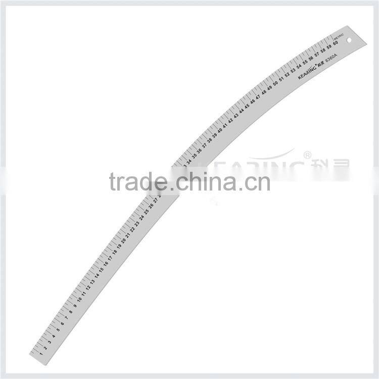 Kearing 24'' Stick Curve Garment Rulers Aluminum Material OEM Logo #6324A