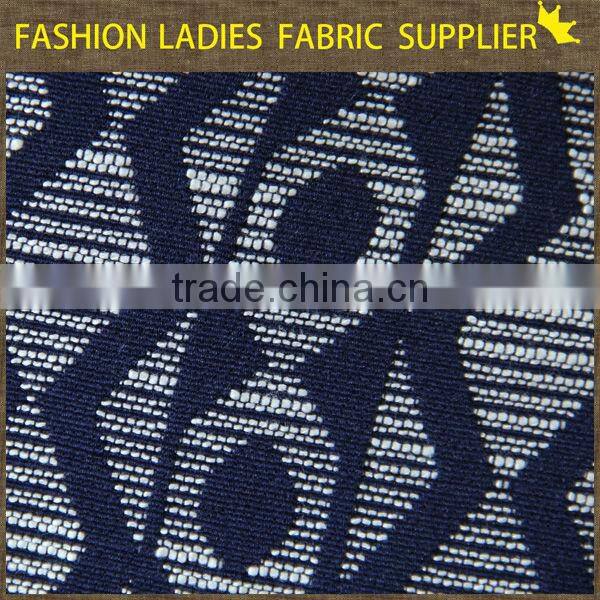 shaoxing textile 2014/2015New fashions poly/ctn jacqaurd fabric,garments fabric,ladies' wearing fabric wholesale jacquard fabric