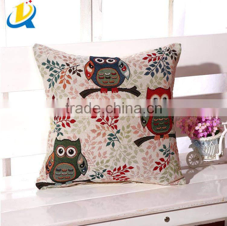 wholesale cotton owl cushions cushion covers tapestry pillows