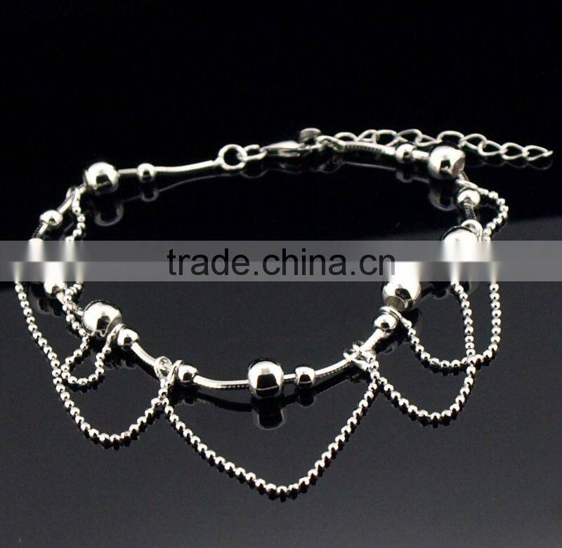 rhodium plated silver bracelets