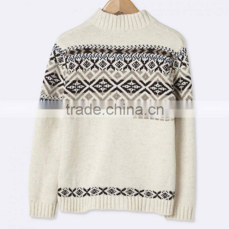 High Quality wool sweater design for boys with roll neck with Wooden button tab (BKNB02)