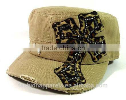 Wholesale Elegant Good Quality Leopord Khaki caps