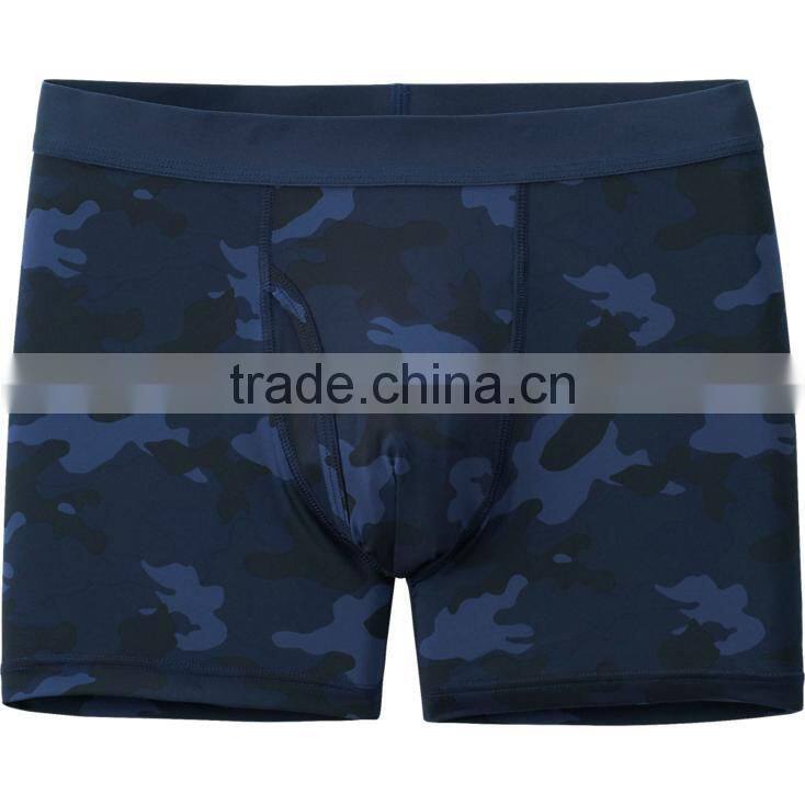 Custom mens camo printed boxer briefs