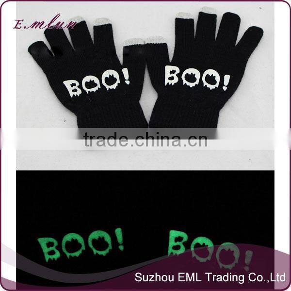 Unisex winter magic knitted noctilucent gloves