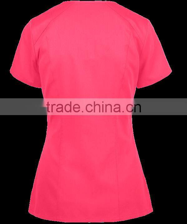 Custom Hot Sale Medical Uniforms V-neck Scrub Tops