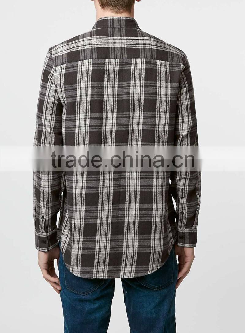 men Gingham Button Down Smart Shirt