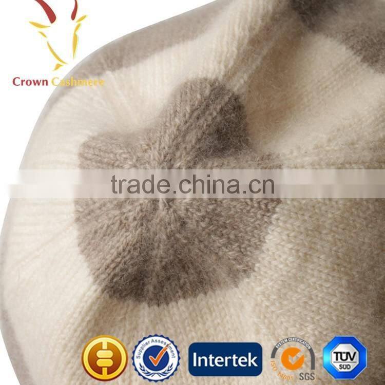 Women Free Knitted Wool Cashmere Luxury Beanie Hat Pattern