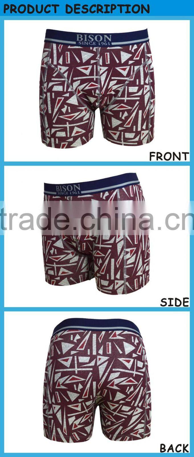 Sexy Custom Boxer Cotton Elastic Waist Sublimation Men's Underwear