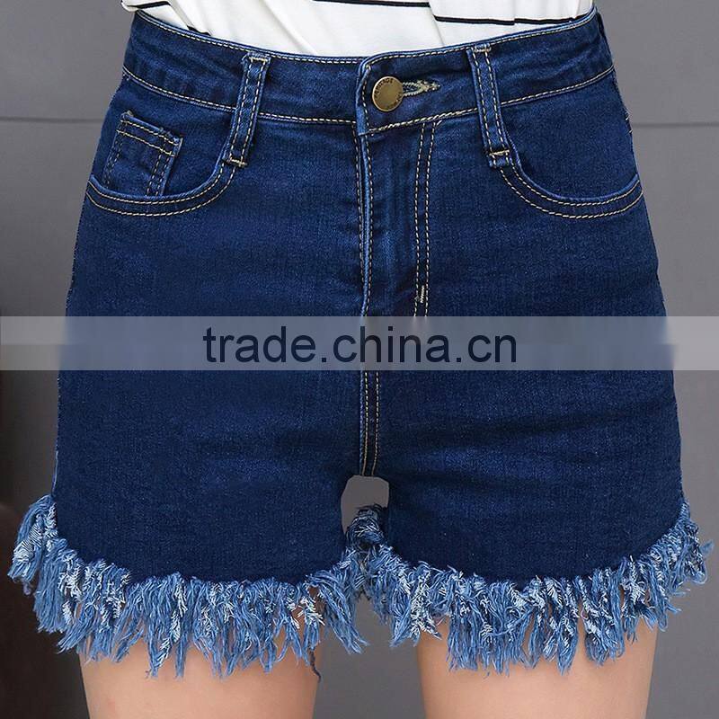 new style summer high waist tassels ladies fashion hot shorts hot jeans shorts