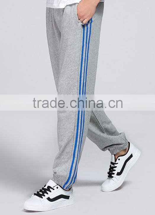 hot sale customize cheap mens design 100%cotton sports wear track pants