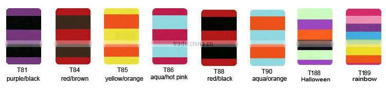 100% cotton knit strip fabric single ruffle capri pants