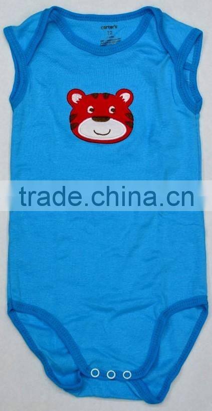 2016 new style 100% cotton baby boy's romper coveralls baby boy's vest