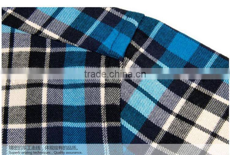 Mens custom flannel shirts checks plaid casual shirts for man wholesale
