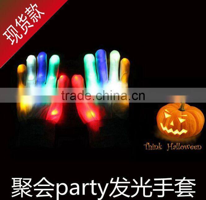 Hot Selling Party Favor Event & Party Item Type LED Glow In The Dark Gloves