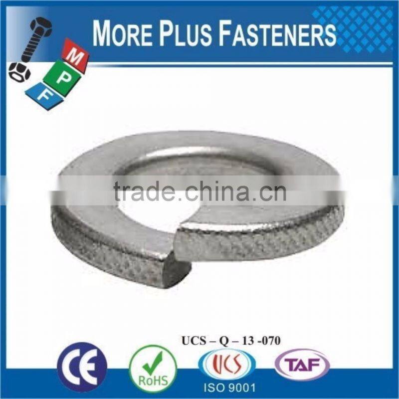 Made in Taiwan DIN 127 Galvanized Carbon Steel Stainless Steel Split Lock Washer