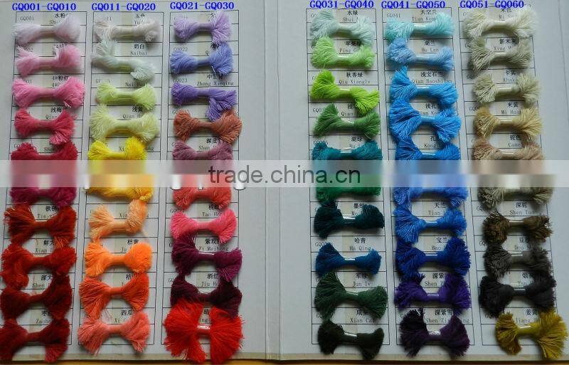 100% dope dyed spun polyester yarn manufacturer from china