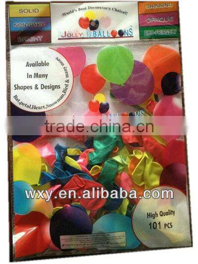 5'' small flat Metallic Latex Balloon