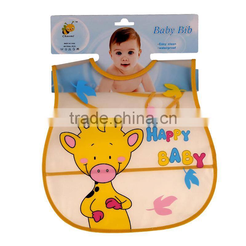 lovely cartoon animal EVA baby bibs