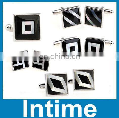 fashion mother of pearl cufflink men's jewelry cuff