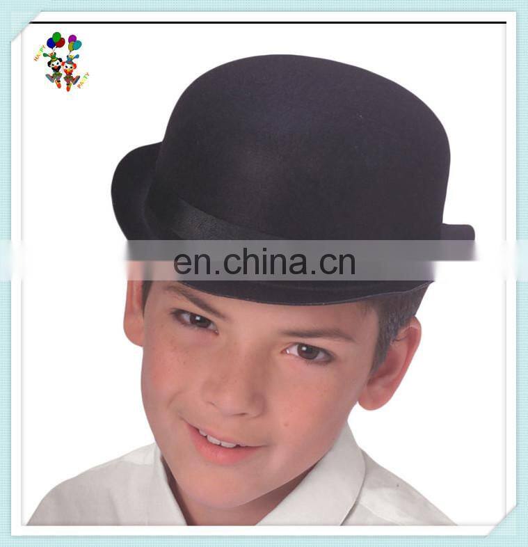 Derby Fancy Dress Cheap Black Felt Bowler Party Hats HPC-0238