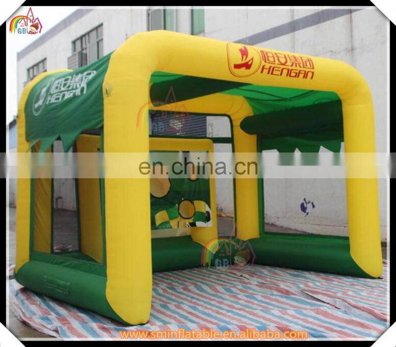 Exciting inflatable rugby throwing square,inflatable toss ball game,sport game field