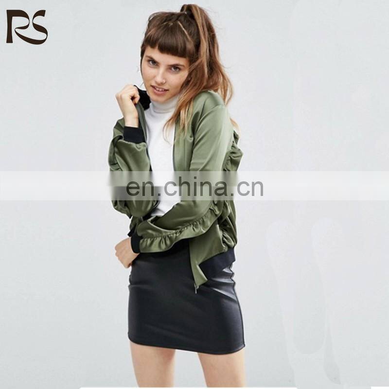 2017 new fashion color mixed print short lady jacket