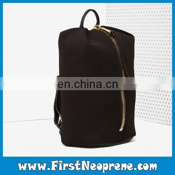 Pink With Black Fashion Ladies Neoprene Backpack