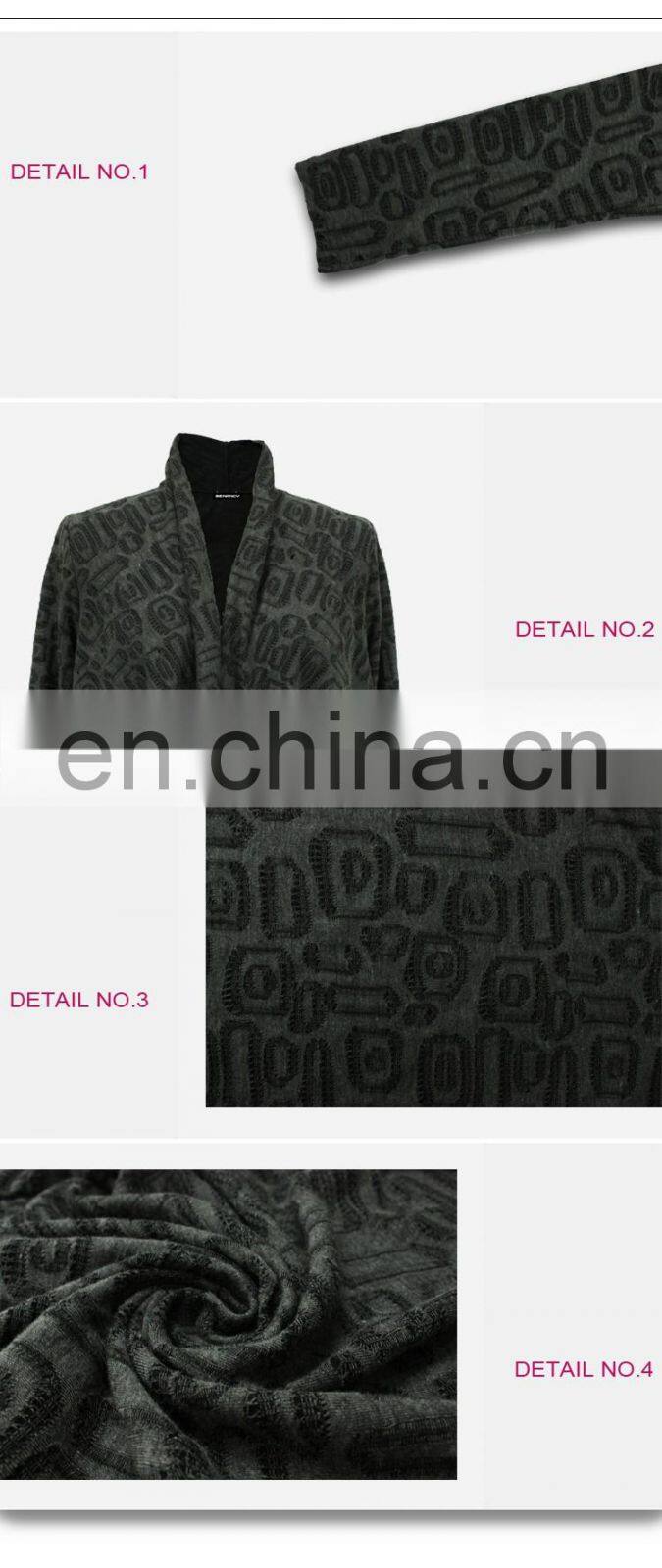 Wholesale Woman Ruffle Long Sleeve High Neck Knitted Cardigan 2016 Fashion Designs