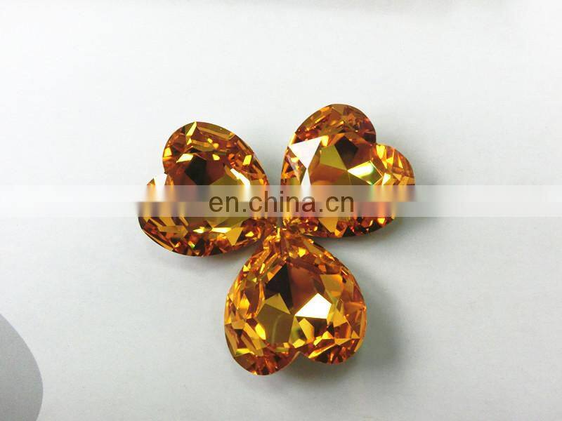 PuJiang Wholesale Fashion Faceted Point Back Crystal Stone