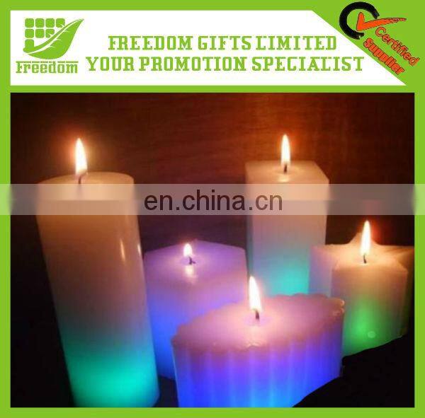 Promotional Cylindrical Flameless Wax Led Candle