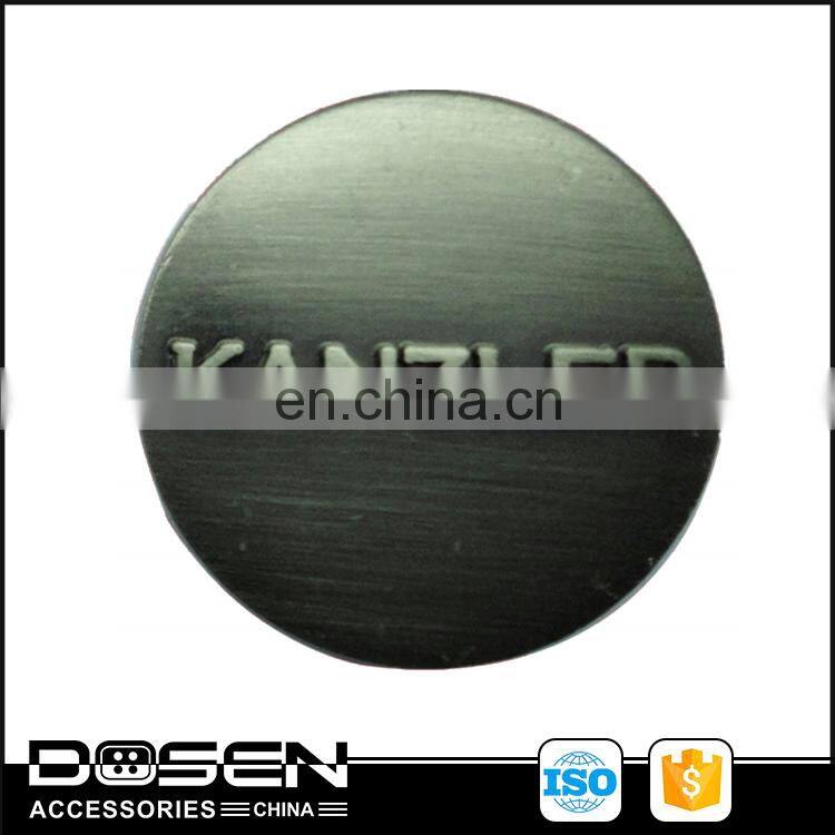 Fujian Metal Snap Button Suppliers Embossed Logo Clothing Snap Fasteners Snap Studs For Garment Clothing Jacket Custom Accessory