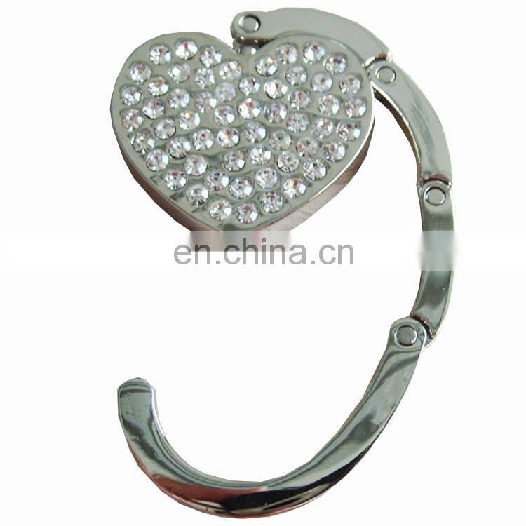 Custom foldable table bag hook hunger for ladies hand bag purse