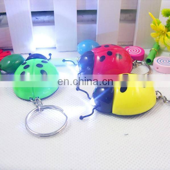 Innovation LED ladybug acrylic keychain cute Christmas promotional items