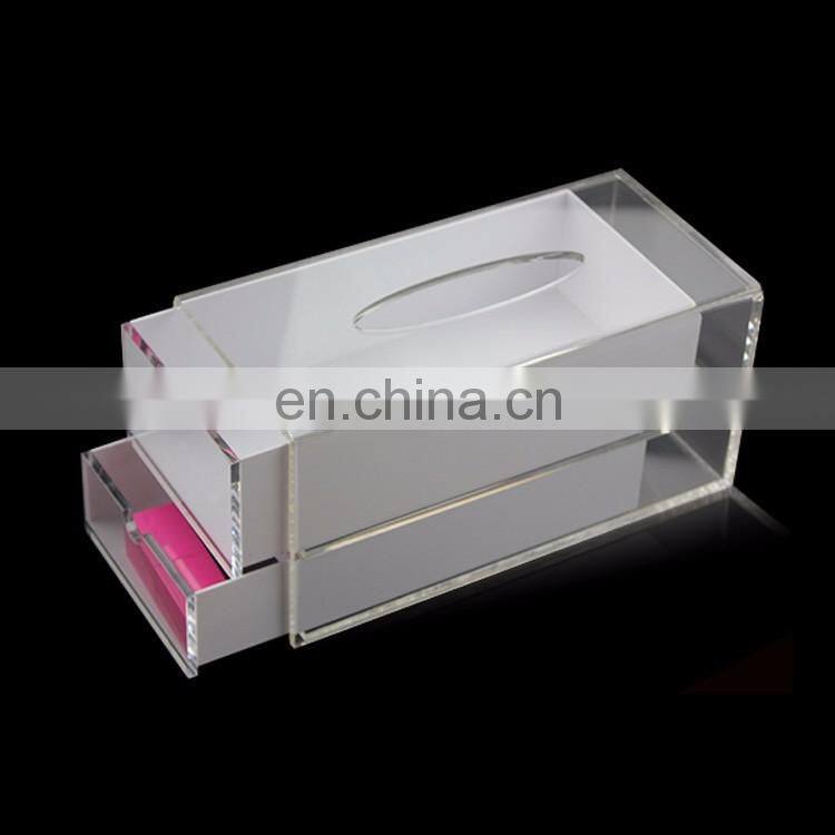 Multi-Functional Design Family / Car / Hotel Plastic Acrylic Tissue Box Hotel Facial Tissue Box