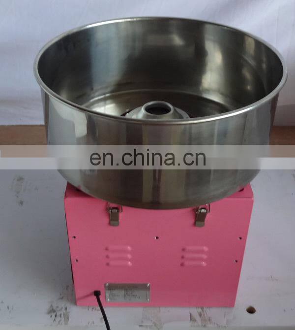floor standing type stainless steel commercial electric cotton candy making machine with cover and music box