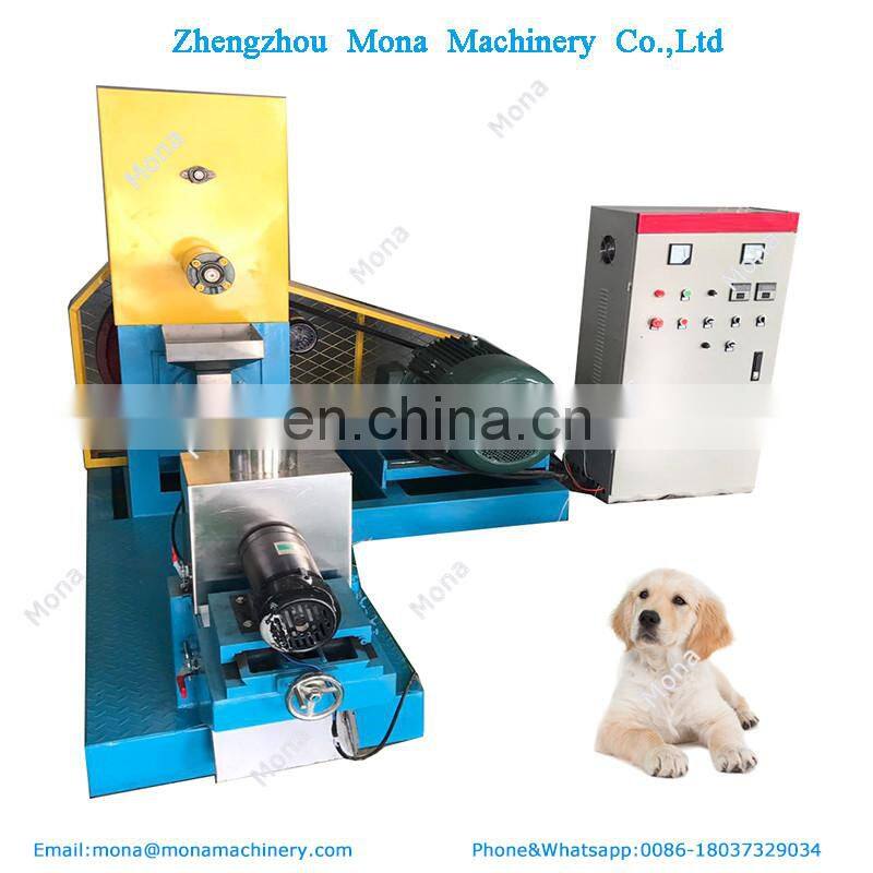 Hot sale automatic dog/cat food machine/double screw fish feed machine