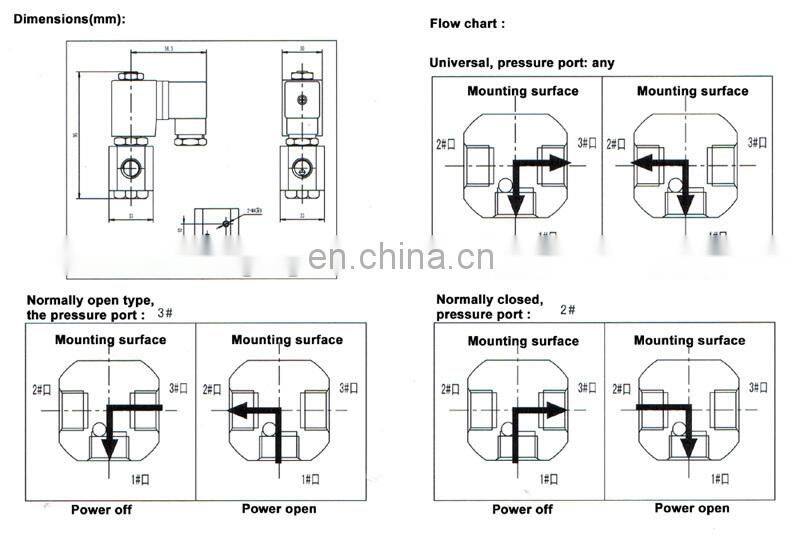 3 way automatic valve brass 1/8 inch