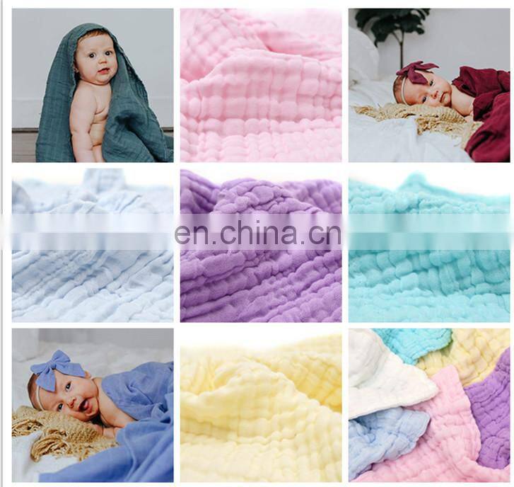 6 layers muslin cotton baby sleeping blanket baby summer swaddle blankets
