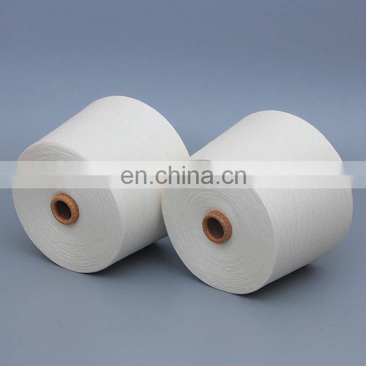 Best free samples stock white 100% cotton knitting yarn for socks