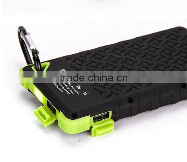 2015 new arrival 10000 mah solar power bank