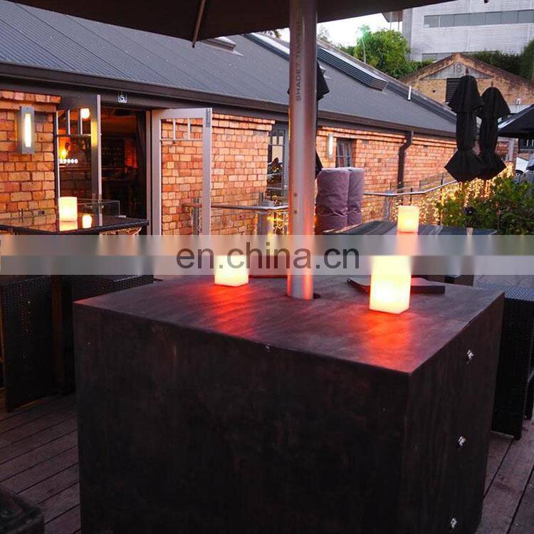 PE remote control colorful home decoration bar club used led cordless table lamp