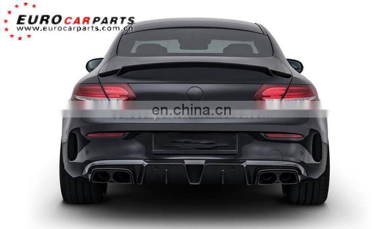 C63 trunk spoiler for C-class W205 2014-2016year B-style DRY carbon fiber rear wing for C63s