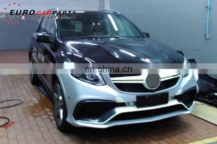 GLE63 body kits fit for MB GLE-class GLE300 GLE350 GLE400 GLE450 to GLE63 SUV style body kits for GLE