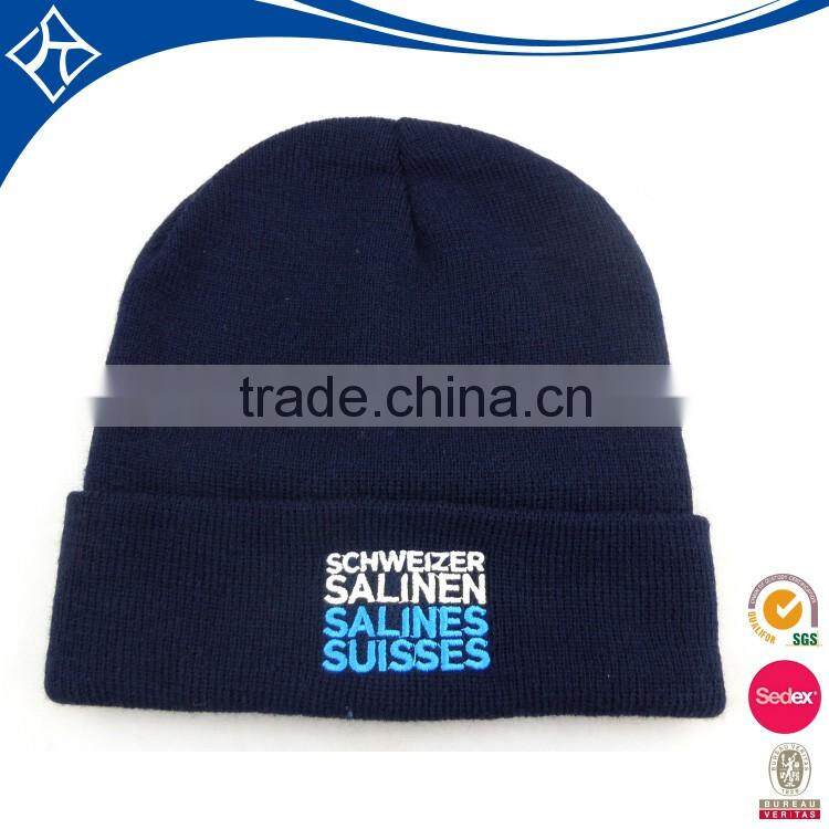 2016 new design winter warm acrylic knit hat beanie cap
