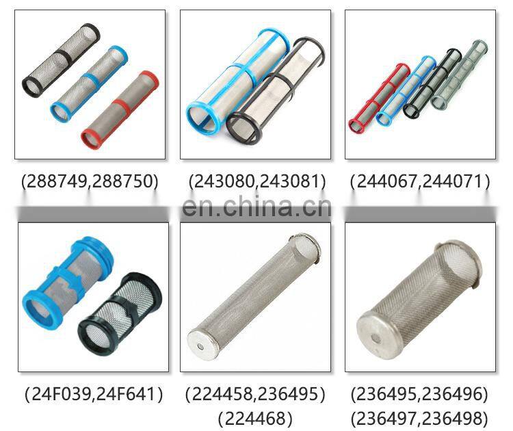 Replacement airless paint sprayer gun filter 244067 for graco